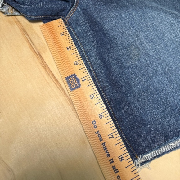 J Brand Mom Shorts Dark Wash Cut Offs - Picture 10 of 11